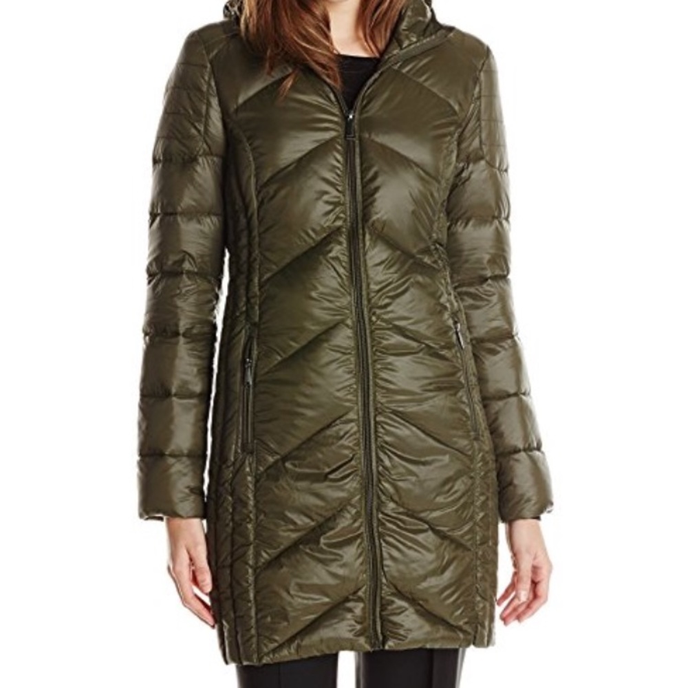Olive Green light puffer coat
